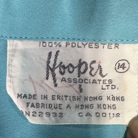 HOOPER ASSOCIATES - Vintage Women's Short Sleeve Button up Blouse Size 14 (A28) - Picture 6 of 6